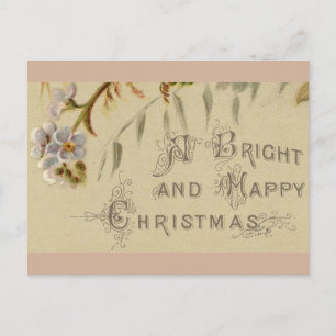 Postcard - Happy Christmas Forget-Me-Nots