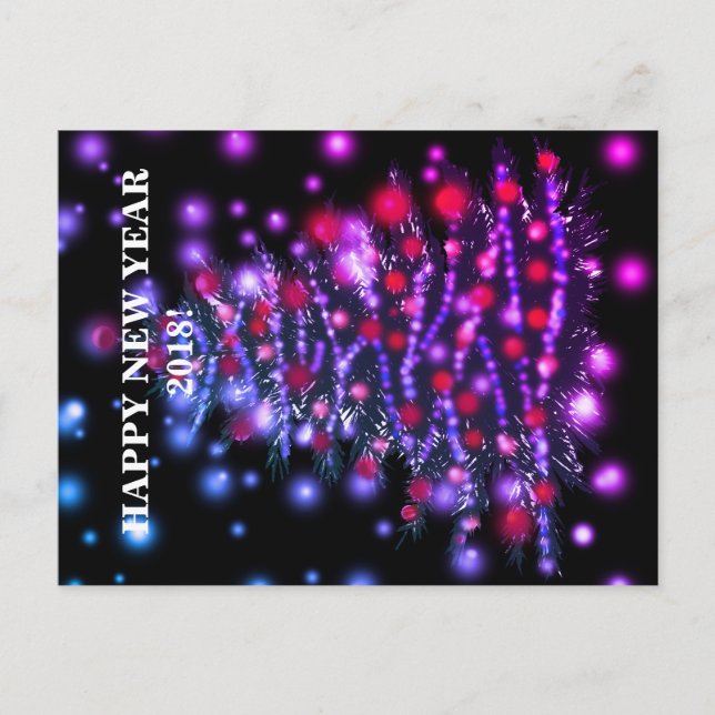 Postcard Happy New Year 2018 (Front)