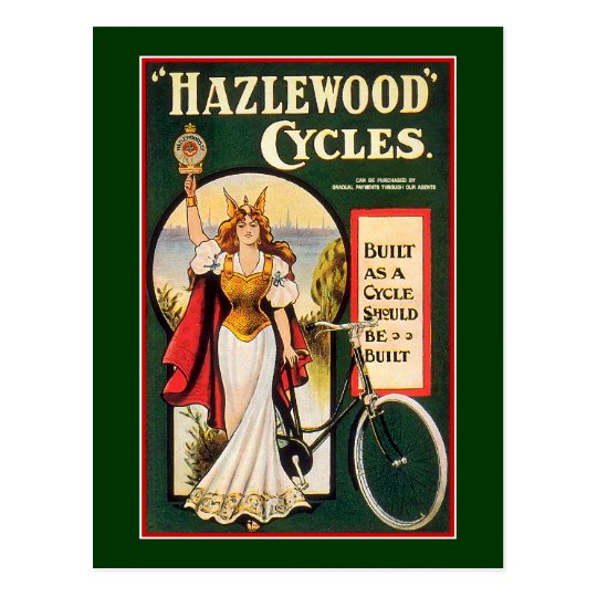 Postcard: Hazlewood Cycles - Vintage Bicycle Postcard