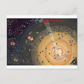 Postcard, High Frontier Colonisation Postcard