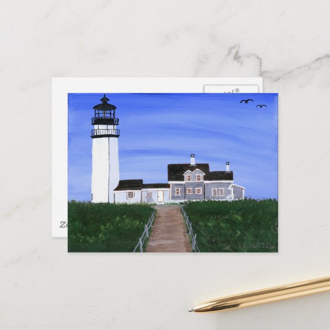 Postcard, Highland Light by M. Laplante Postcard (Front/Back In Situ)