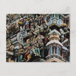 Postcard Hindu temple Sri Lanka Colombo