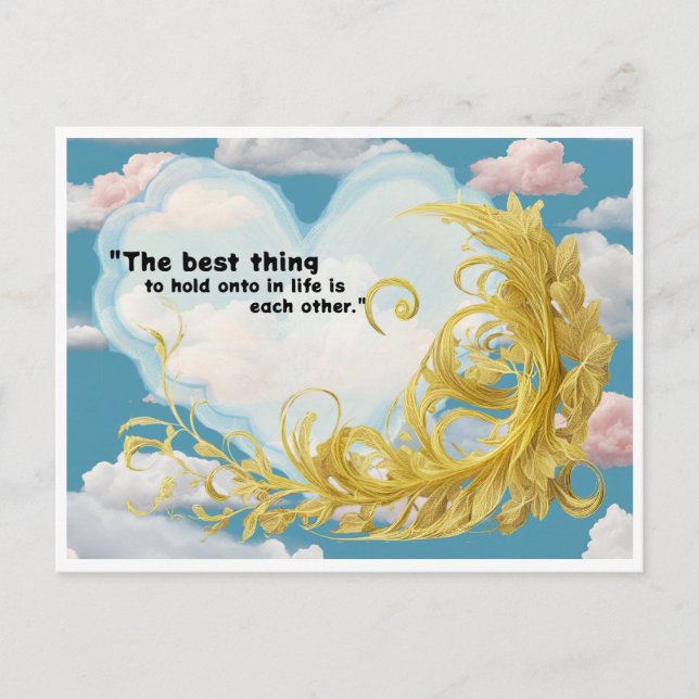 Postcard Hold on to Love (Front)