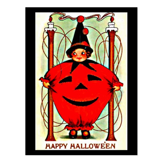 Postcard-Holiday Art-Vintage Halloween 22 Postcard
