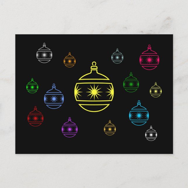 postcard - Holiday Ornaments (Front)