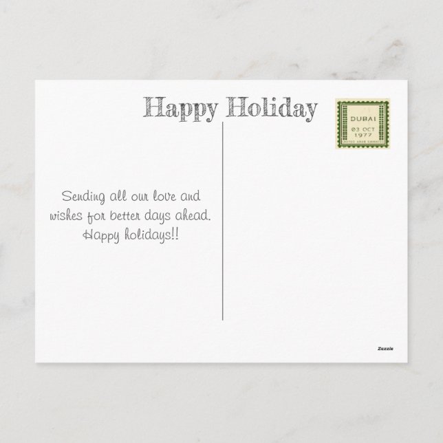 postcard holiday stamps (Back)