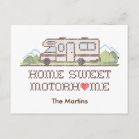 Postcard Home Sweet Motor Home 