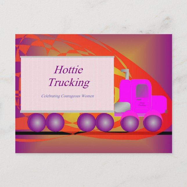 Postcard - Hottie Trucking (Front)