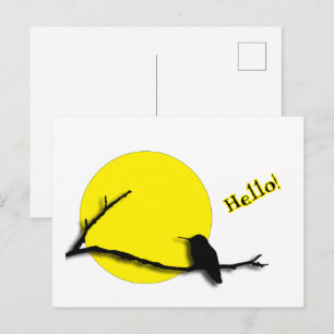 Postcard - Hummingbird Greetings