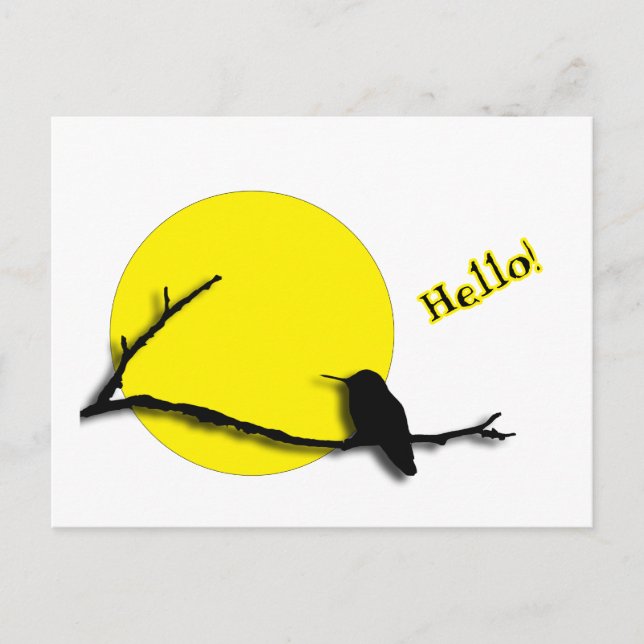 Postcard - Hummingbird Greetings (Front)