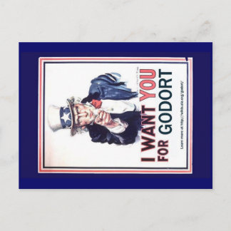 Postcard - I Want You for GODORT
