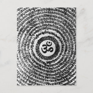 postcard, india, om mani padme hum postcard