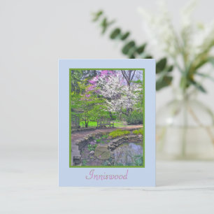 POSTCARD, INNISWOOD GARDEN/"SPRING SERENITY" POSTCARD
