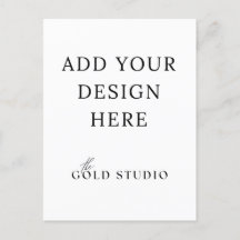 Postcard Invitation Portrait Template Blank