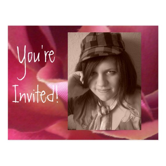Postcard Invitations Add YOUR photo Birthday/any