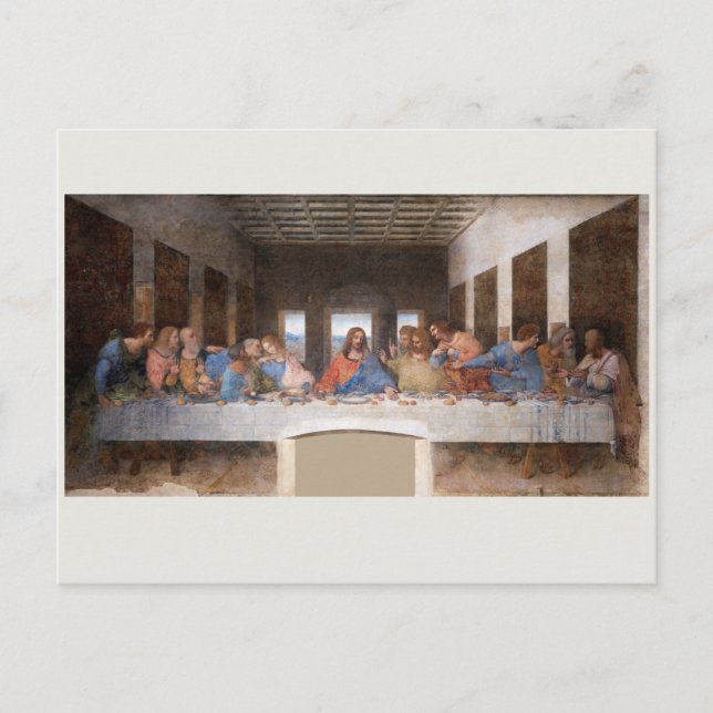 POSTCARD : LEONARDO DA VINCI :THE LAST SUPPER (Front)