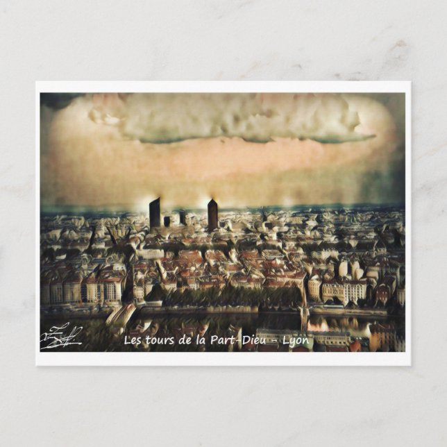 Postcard Les tours de la Part-Dieu - Lyon (Front)