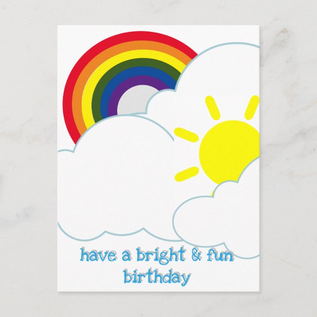 Postcard - LGBT Bright & Fun Birthday (Front)
