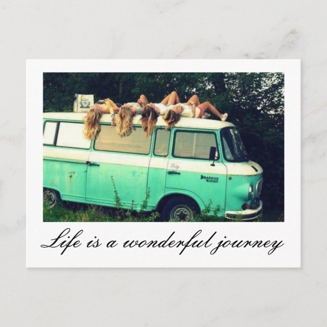 Postcard - Life is a wonderful journey (Front)