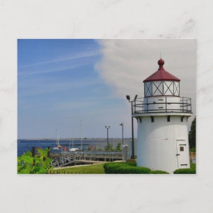 Postcard Lighthouse Newburyport Harbour Range Fron