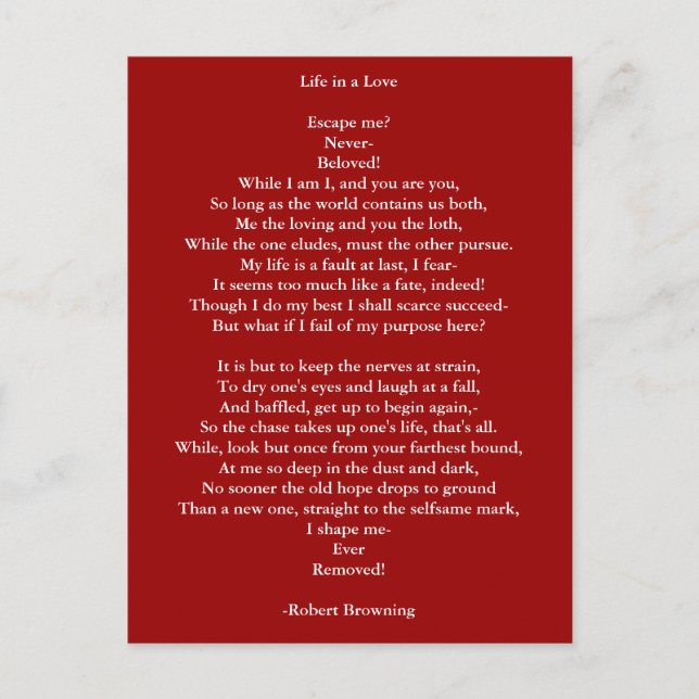 Postcard-Love Art-Love Poem 12 Postcard (Front)