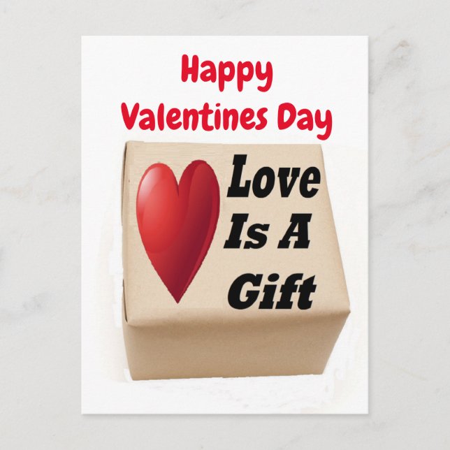 Postcard Love Is A Gift (Front)