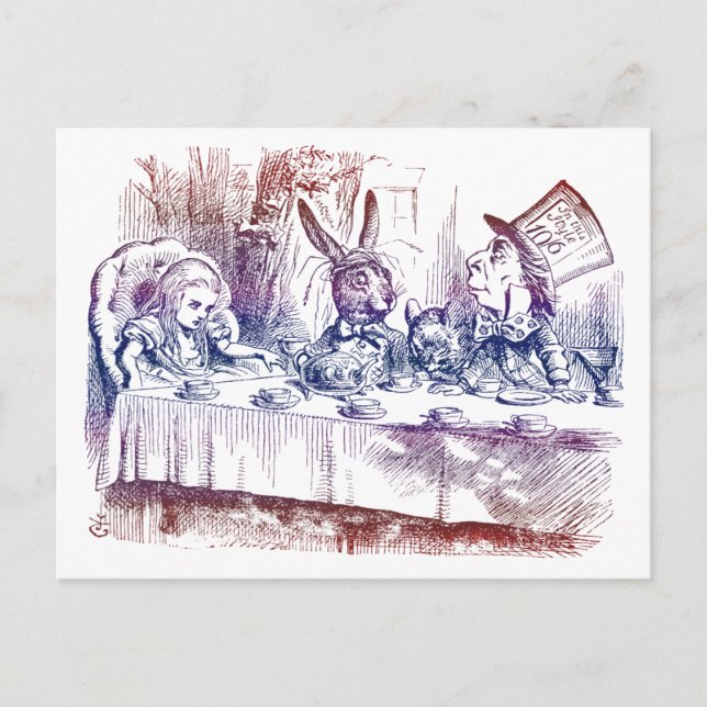 Postcard: Mad Hatter Tea Party Postcard (Front)