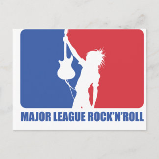 POSTCARD - MAJOR LEAGUE ROCK'N'ROLL