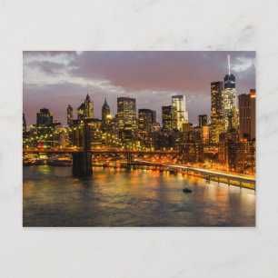 Postcard Manhattan Bridge, New York USA