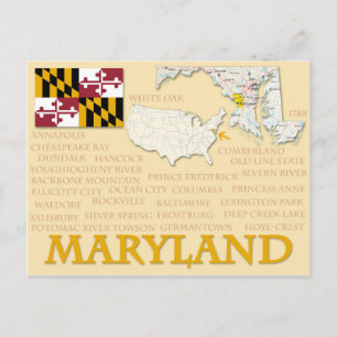 Postcard "Maryland"