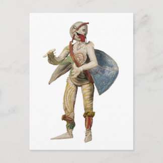 Postcard - Mask figure "Bertchen" B (white)