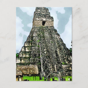 Postcard: Mayan Temple at Tikal, Guatemala Postcard