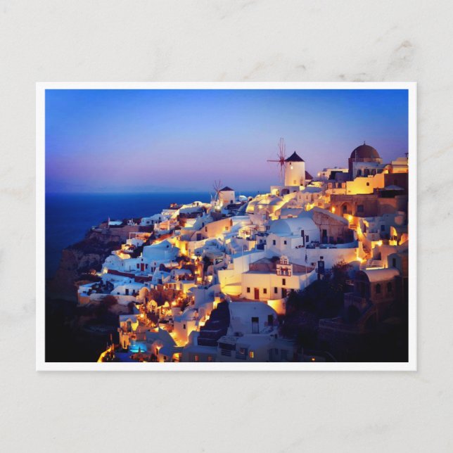 Postcard - Mediterranean Island Santorin (Front)