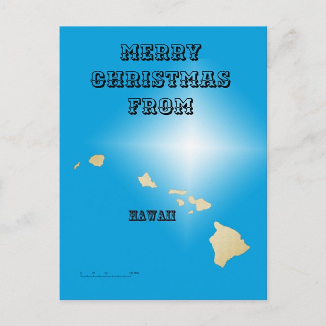 Postcard - Merry Christmas from Hawaii (Front)