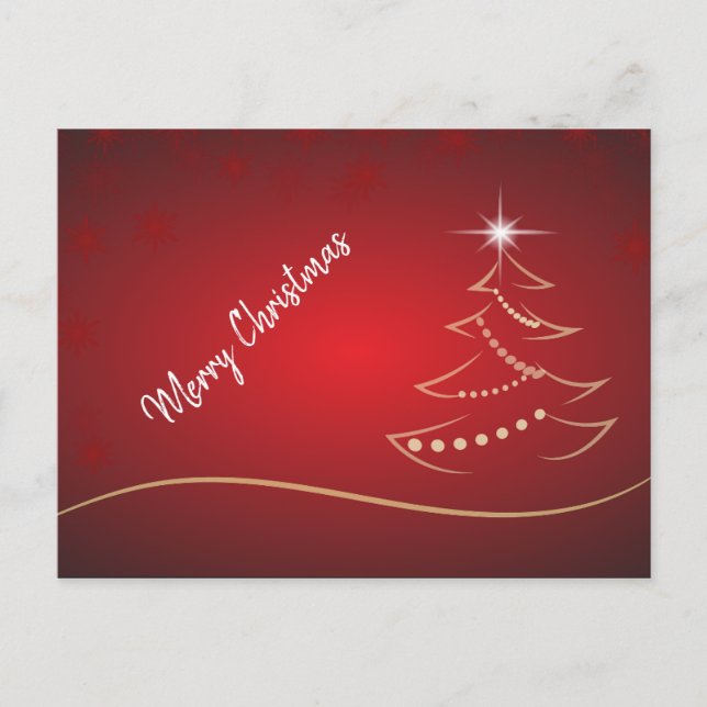 Postcard. Merry Christmas. Holiday Postcard (Front)