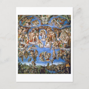 POSTCARD : MICHELANGELO : THE LAST JUDGMENT