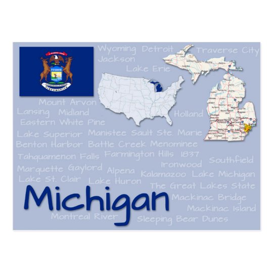 Postcard "Michigan"