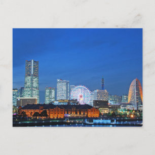 Postcard Minato Mirai in Yokohama City, Japan