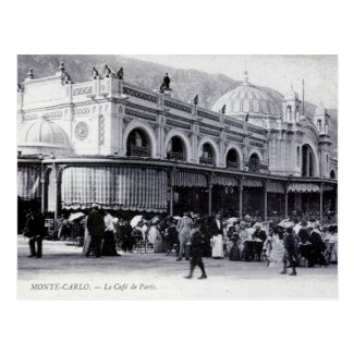 Postcard, Monte Carlo, Cafe de Paris