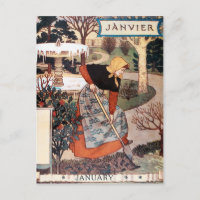 Postcard: Month of January - Janvier