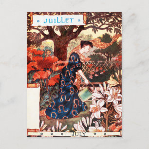 Postcard: Month of  July - Jullet Postcard