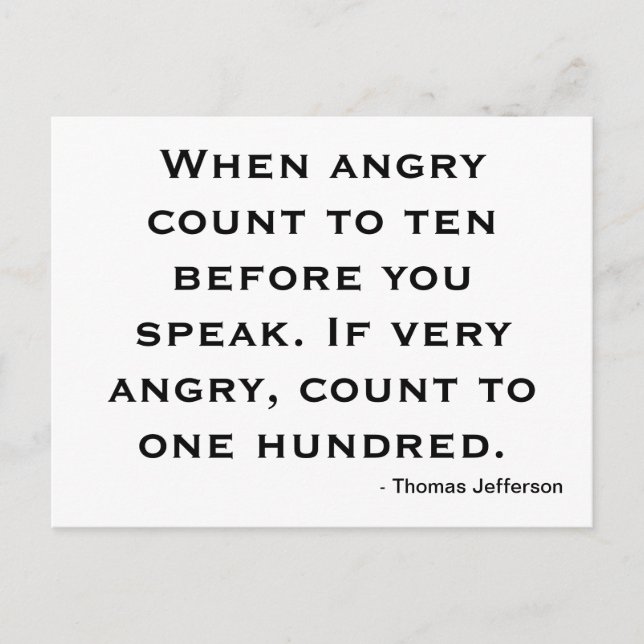 Postcard Motivation - Anger (Front)