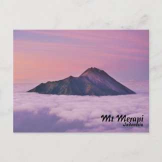 Postcard Mount Merapi Indonesia