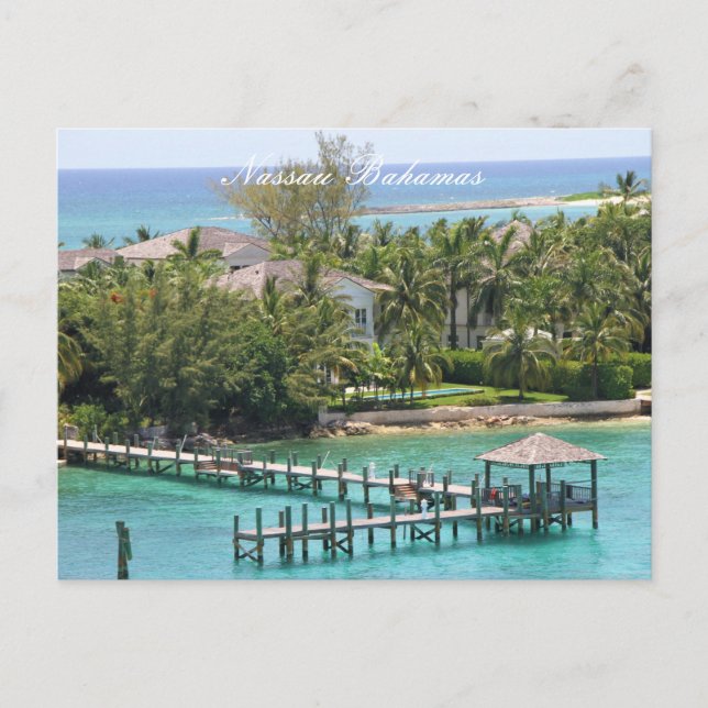 Postcard, Nassau Bahamas, Photography  Postcard (Front)