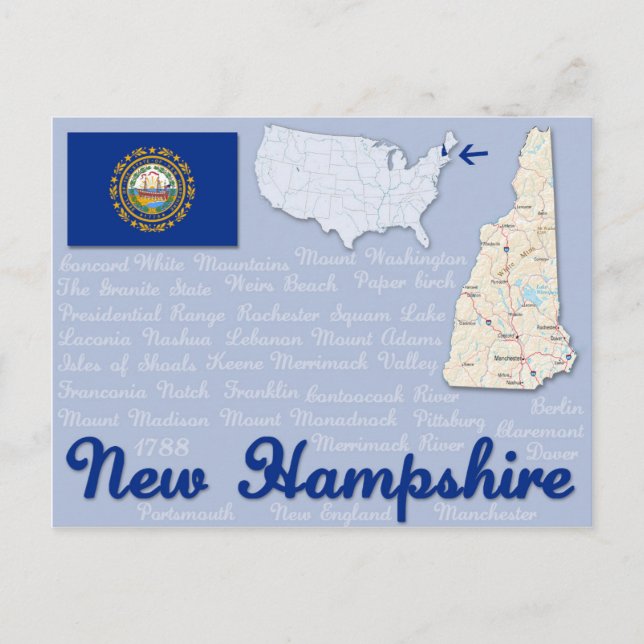 Postcard "New Hampshire" (Front)