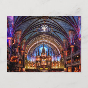 Postcard Notre-Dame Basilica in Montreal
