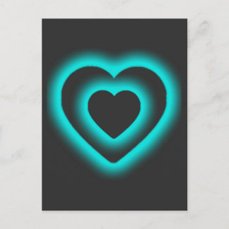 Postcard of Blue Heart