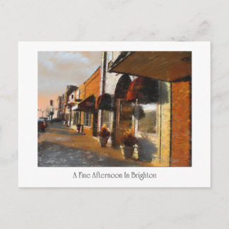 Postcard of Brighton Michigan scene