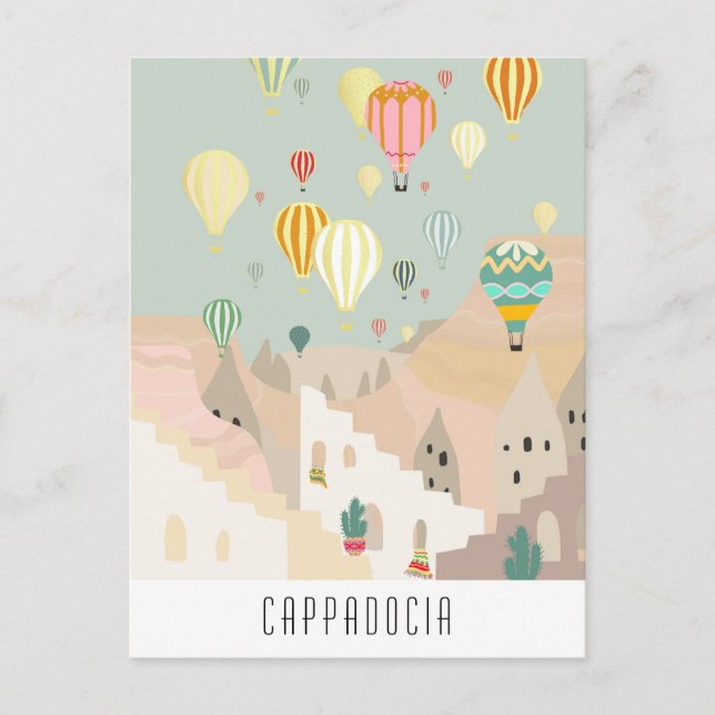 Postcard Of Cappadocia | Kapadokya Balloon (Front)