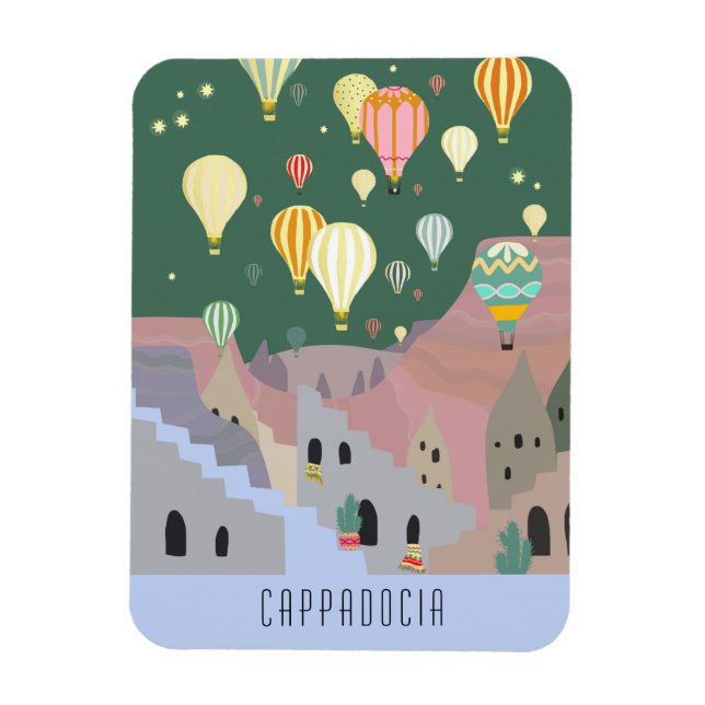 Postcard Of Cappadocia | Kapadokya Balloon Dream Magnet (Vertical)
